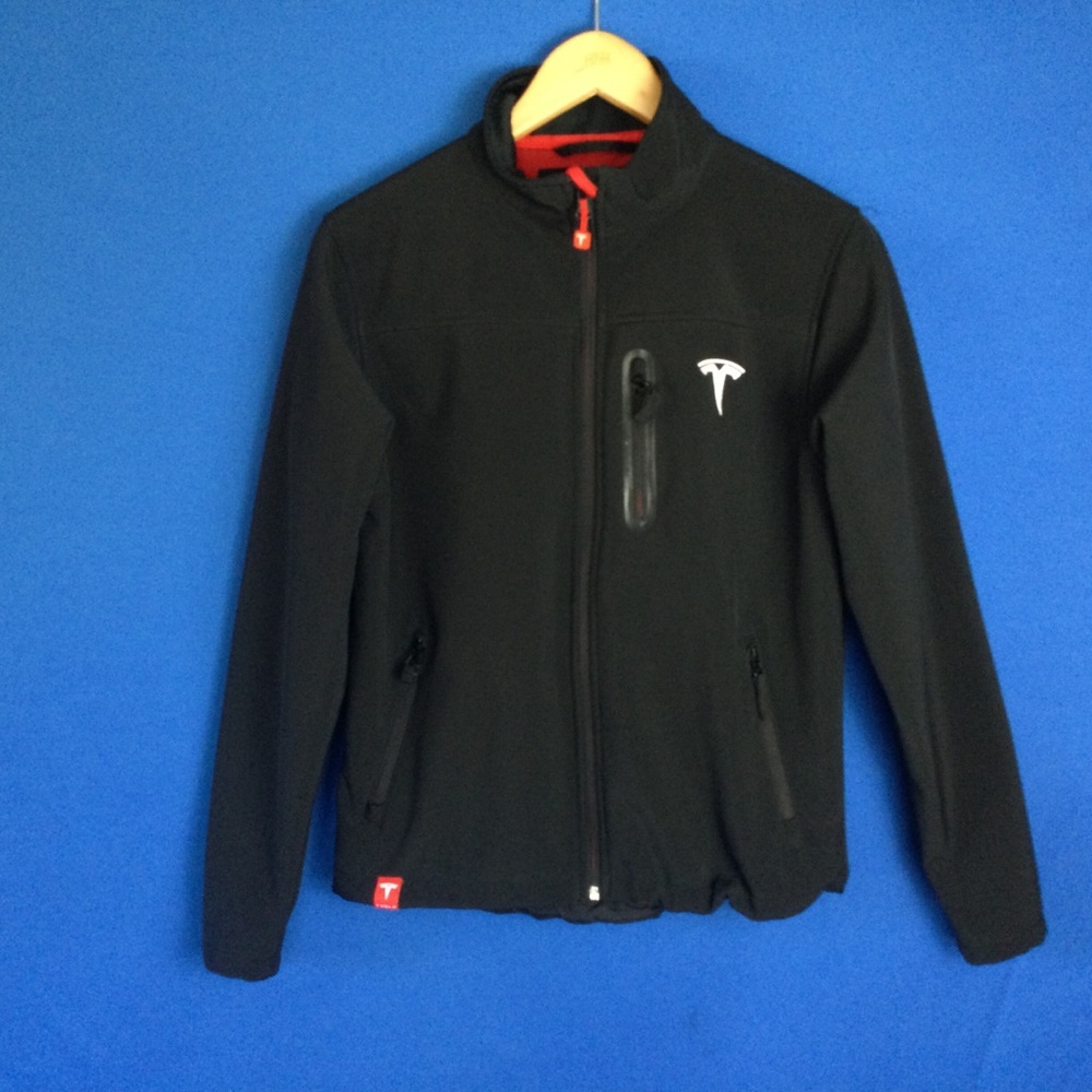 Tesla Motors Soft shell Corporate Jacket Small 37" Chest Black